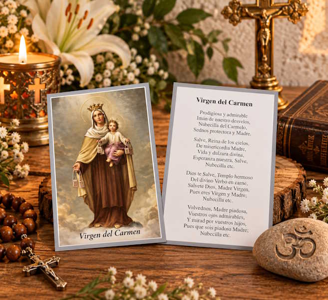 Estampa Virgen del Carmen